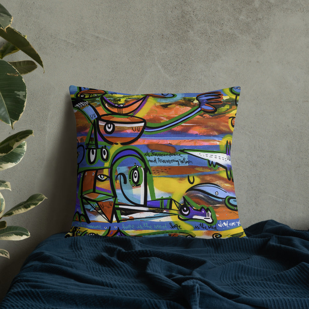 Time is a Circle – Lebo Premium Throw Pillow